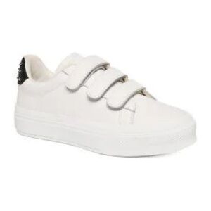 J/Slides White Leather Gennie